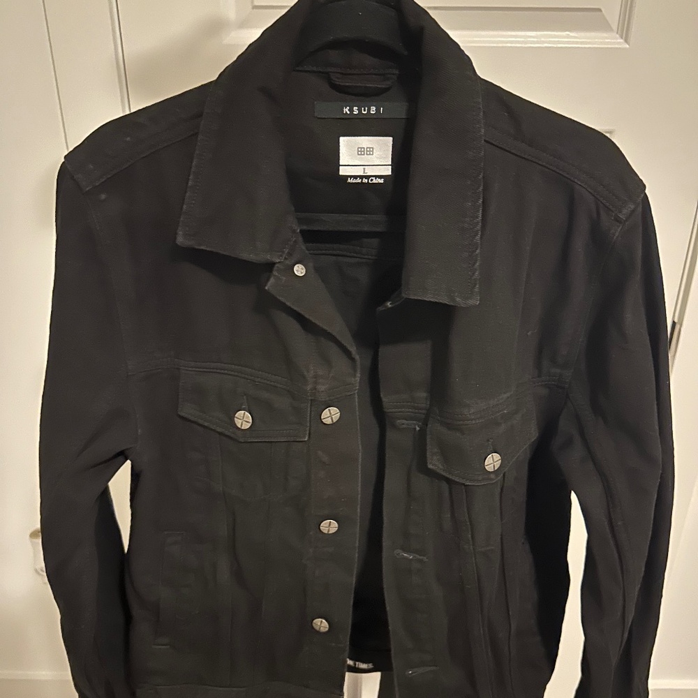 Men's Ksubi Black Jean Jacket